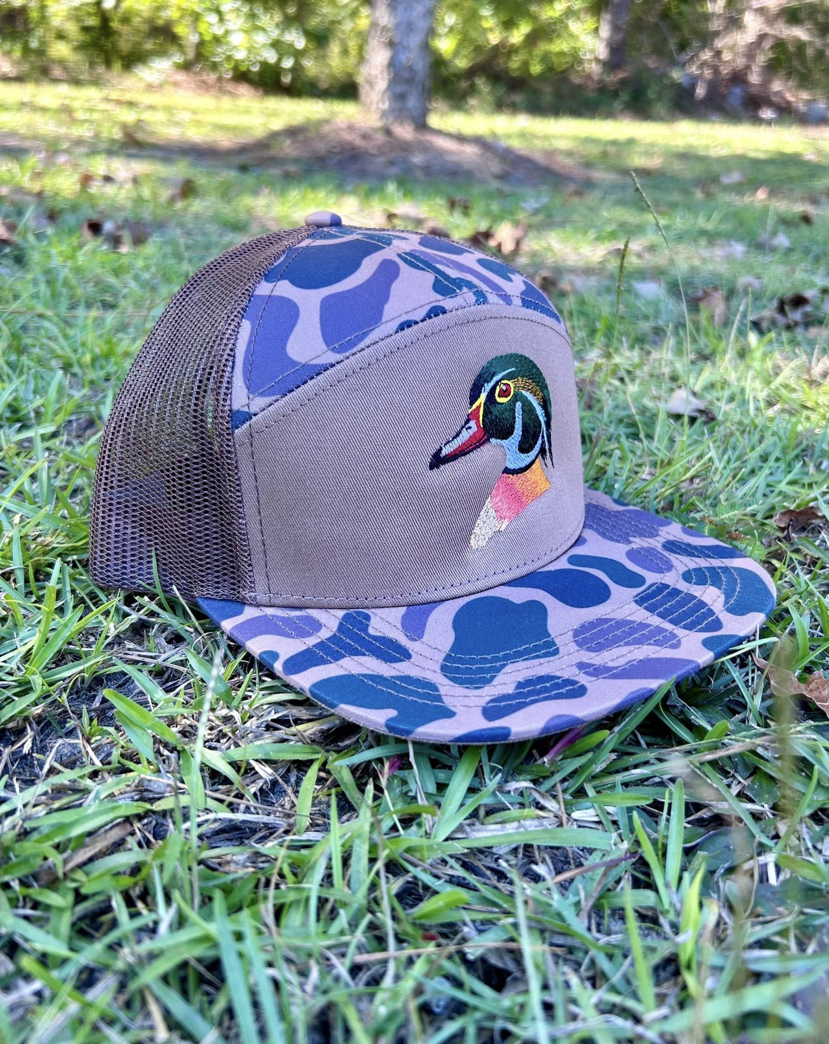 Panel Vintage Duck Camo Hat Panel Camo Wood Duck Hat – Blackwater