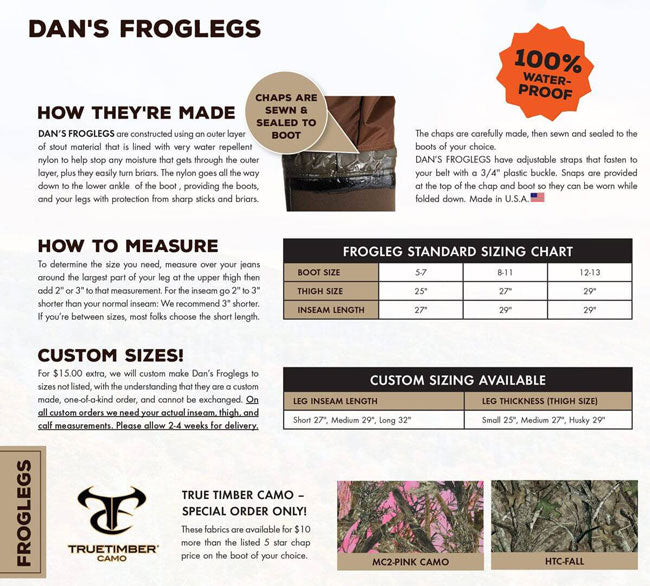 Dan's Frogger Boot w/Snake Chap