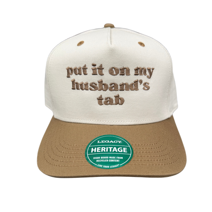 Put it on my Husbands Tab