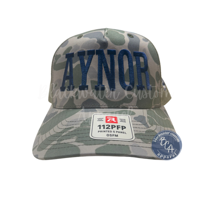 Aynor Hat with Blue Jacket Side