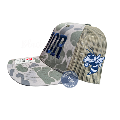 Aynor Hat with Blue Jacket Side