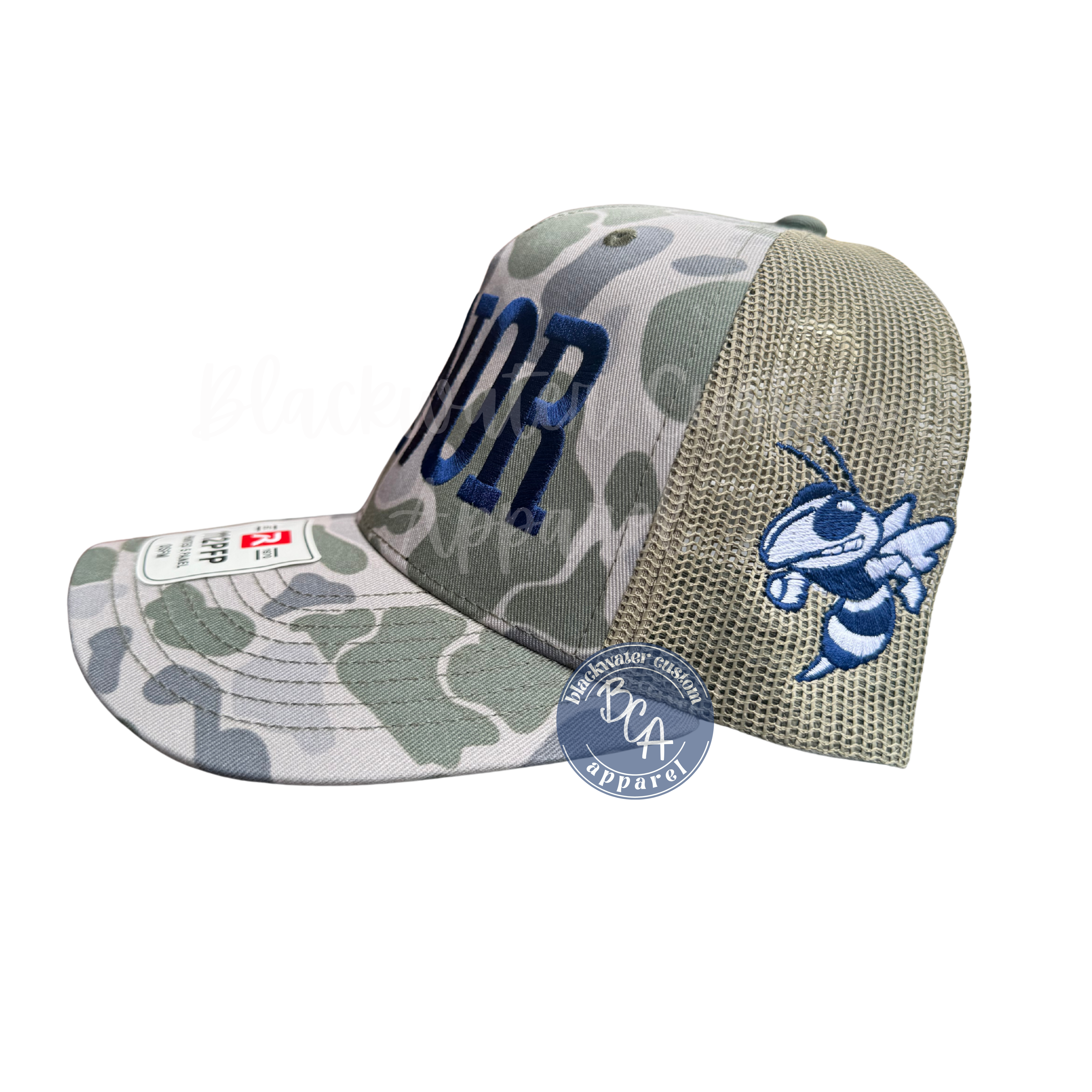 Aynor Hat with Blue Jacket Side