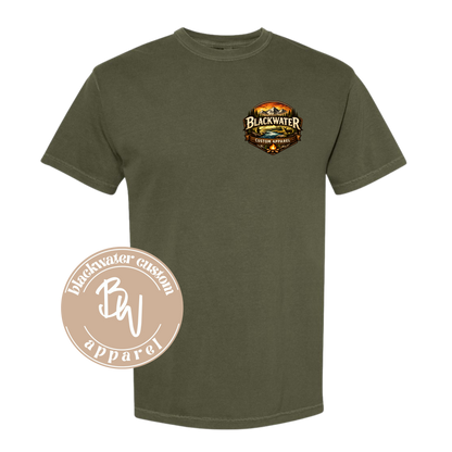 Blackwater Custom Apparel Mountain Scene