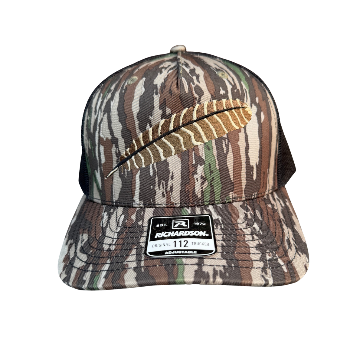 7 Panel Feather Hat – Blackwater Custom Apparel